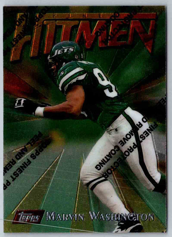 1997 Topps Finest Football Marvin Washington #59