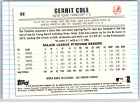 2020 Topps Gold Label Class 1 Black Gerrit Cole #66