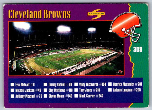 1994 Score Cleveland Browns  #308