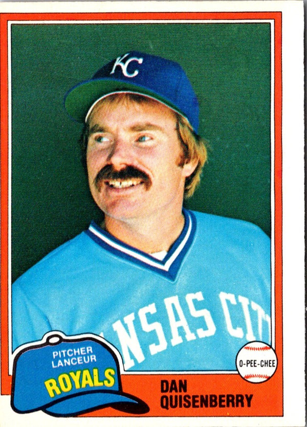 1981 O-Pee-Chee Dan Quisenberry #206