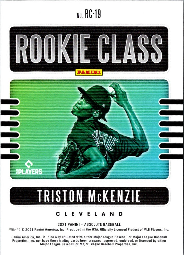 2021 Panini Absolute Rookie Class Triston McKenzie