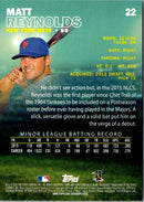 2016 Stadium Club Matt Reynolds