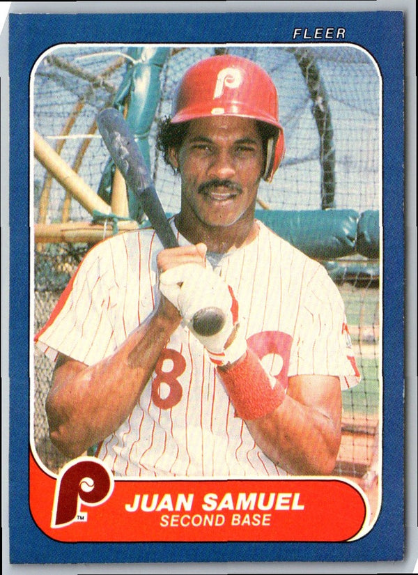 1986 Fleer Juan Samuel #449