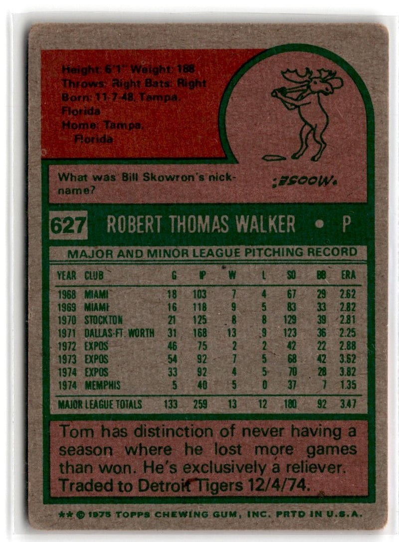 1975 Topps Tom Walker