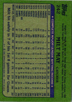 1982 Topps Milt May #242