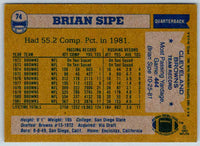 1982 Topps Brian Sipe #74