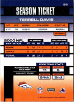 2001 Playoff Contenders Terrell Davis #23