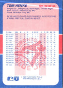 1989 Fleer Exciting Stars Tom Henke