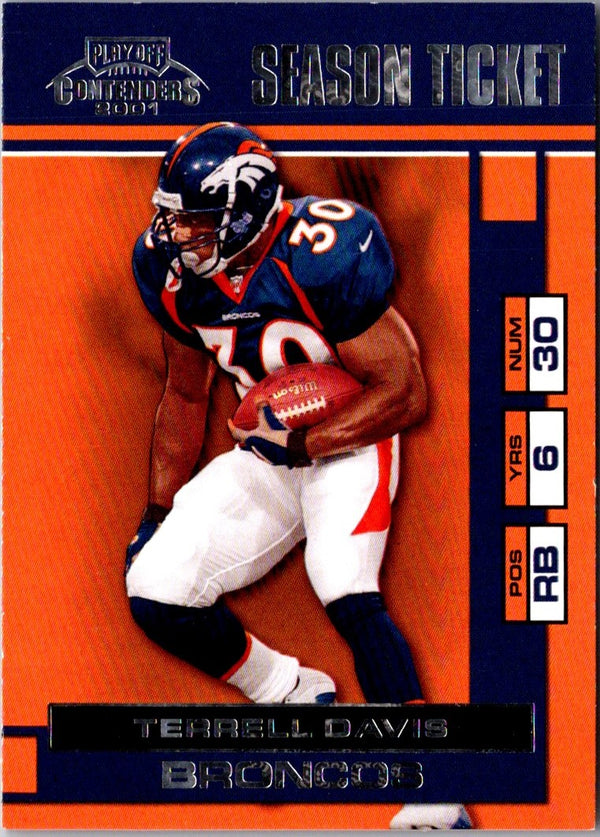 2001 Playoff Contenders Terrell Davis #23