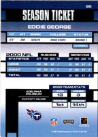 2001 Playoff Contenders Eddie George #95