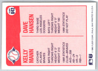 1990 Fleer Kelly Mann/Dave Hansen #642 Rookie