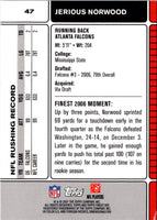 2007 Finest Jerious Norwood #47