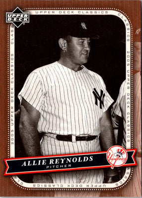 2005 Upper Deck Classics Allie Reynolds #3
