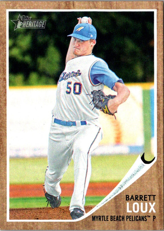 2011 Topps Heritage Minor League Barret Loux #160
