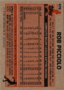 1983 Topps Rob Picciolo