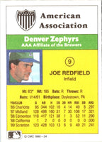 1990 CMC Denver Zephyrs Joe Redfield #9