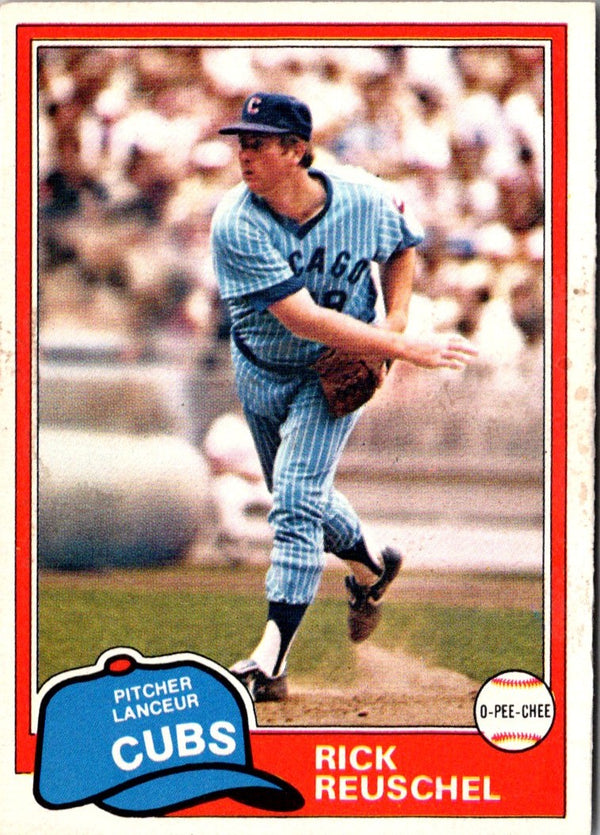 1981 O-Pee-Chee Rick Reuschel #205