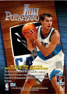 1996 SkyBox Z-Force Vitaly Potapenko #161 Rookie