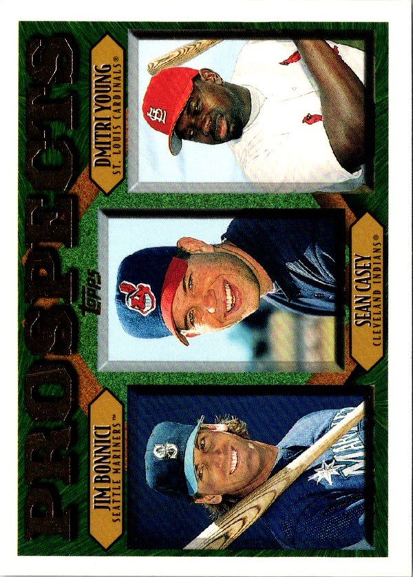 1997 Topps Jim Bonnici/Sean Casey/Dmitri Young #202