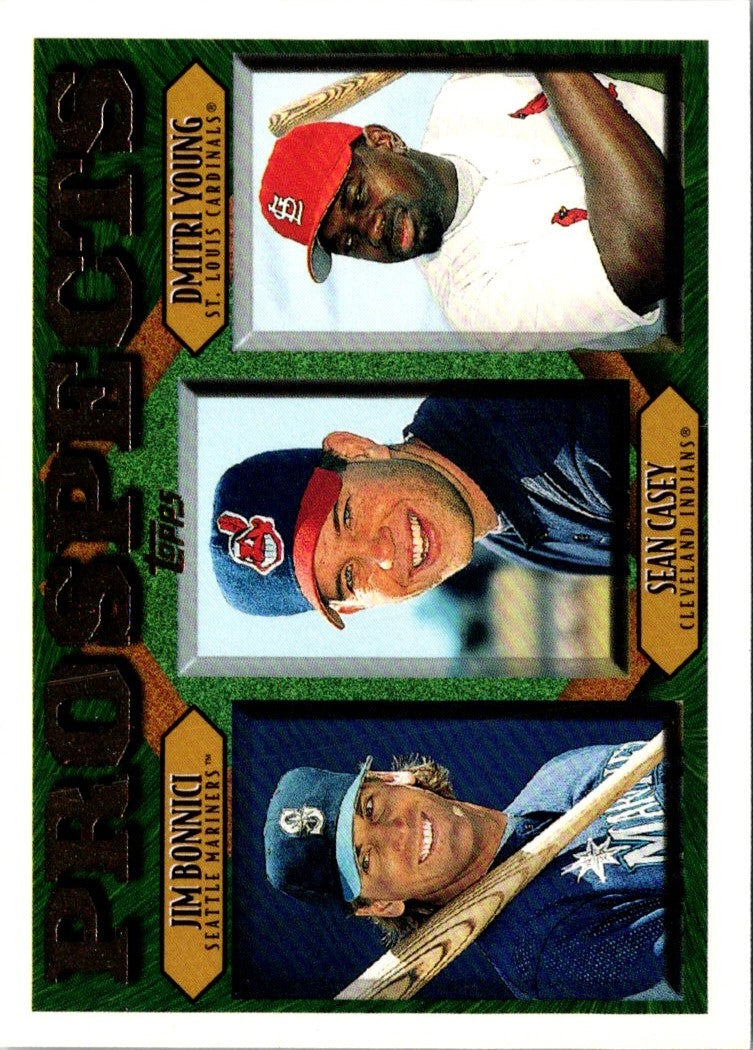 1997 Topps Jim Bonnici/Sean Casey/Dmitri Young