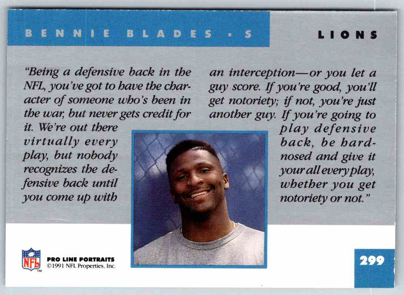 1991 ProLine Bennie Blades