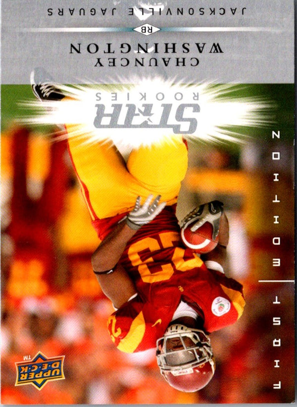 2008 Upper Deck First Edition Chauncey Washington #168 Rookie