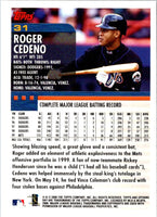2000 Topps Opening Day Roger Cedeno #31