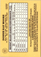 1985 Donruss Donnie Moore #650