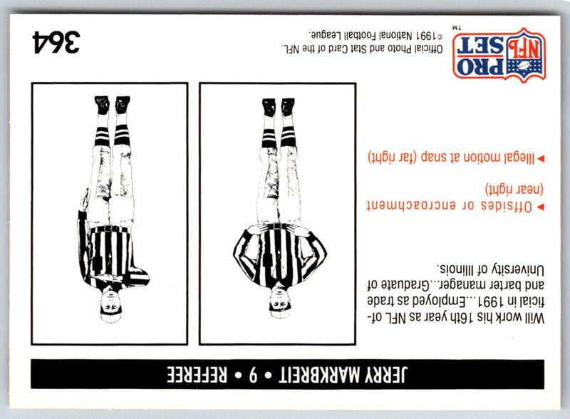 1991 Pro Set Jerry Markbreit