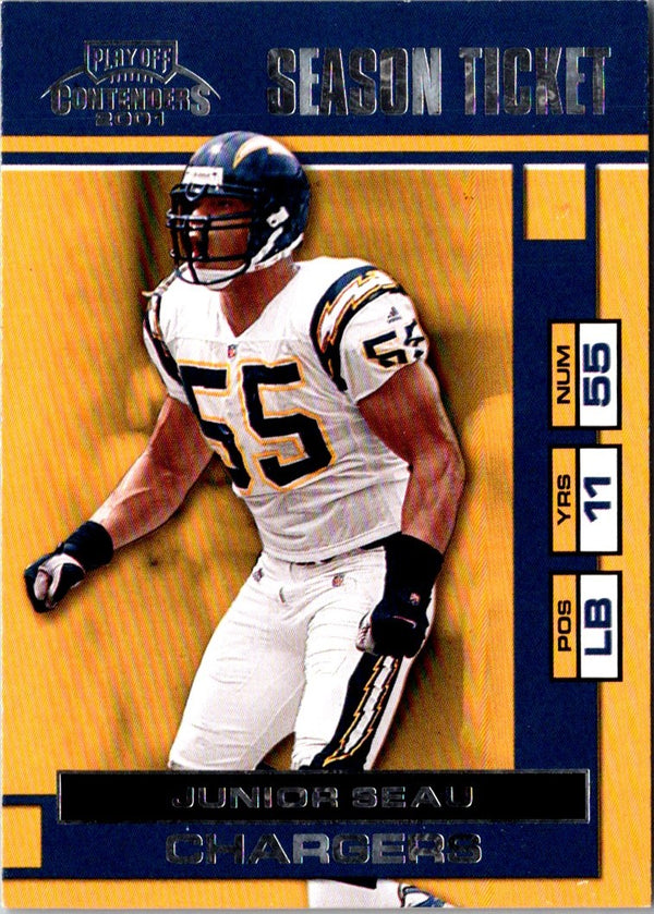 2001 Playoff Contenders Junior Seau #78