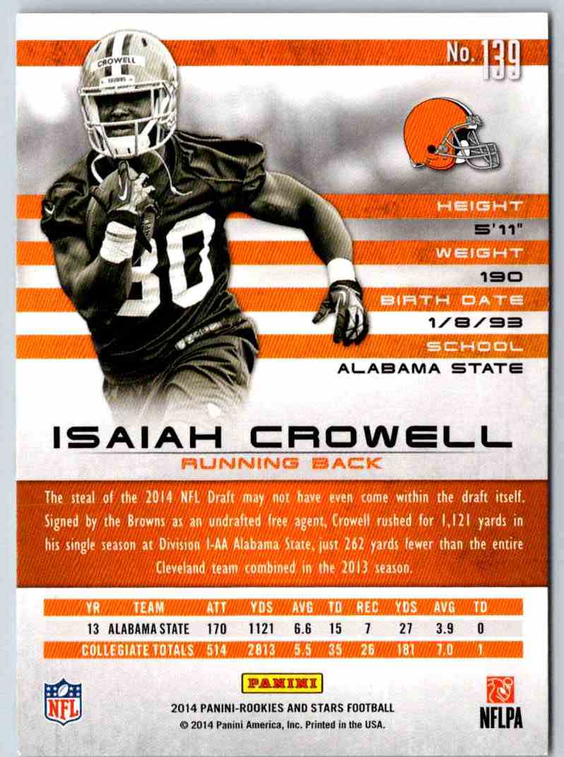 2014 Panini Rookies And Stars Isaiah Crowell