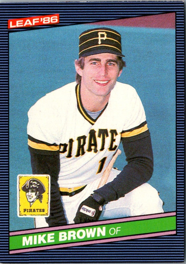 1986 Leaf Mike Brown #256