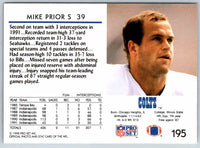 1992 Proset Mike Prior #195