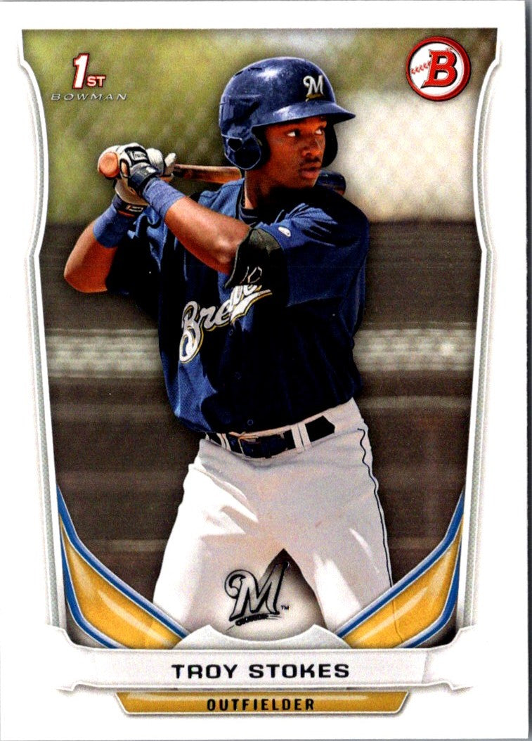 2014 Bowman Draft Picks & Prospects Troy Stokes