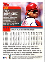 2000 Topps Opening Day Ivan Rodriguez #30