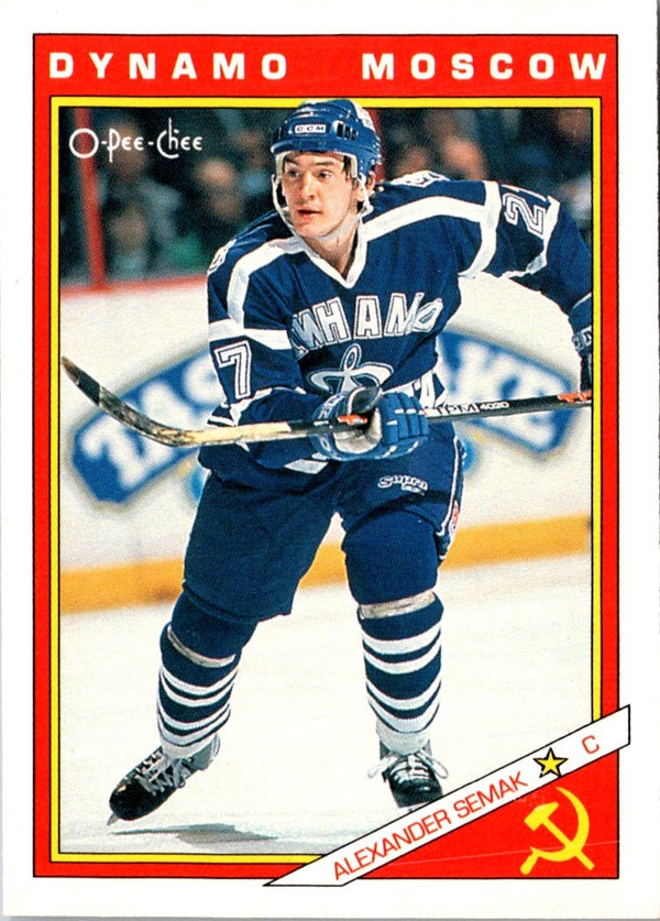 1991 O-Pee-Chee Central Red Army Alexander Semak #42R