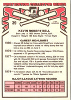 1981 Donruss Kevin Bell #39