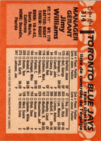 1988 O-Pee-Chee Jimy Williams #314