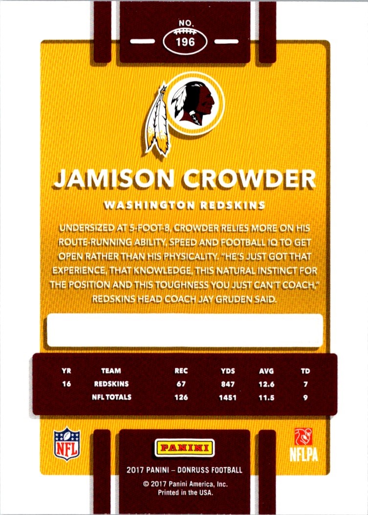 2017 Donruss Jamison Crowder