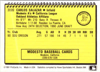 1991 ProCards Carlos Salazar #3099