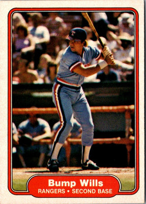 1982 Fleer Bump Wills #334