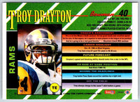 1993 Bowman Football Troy Drayton #40