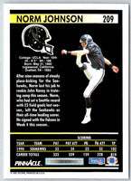 1991 Pinnacle Norm Johnson #209