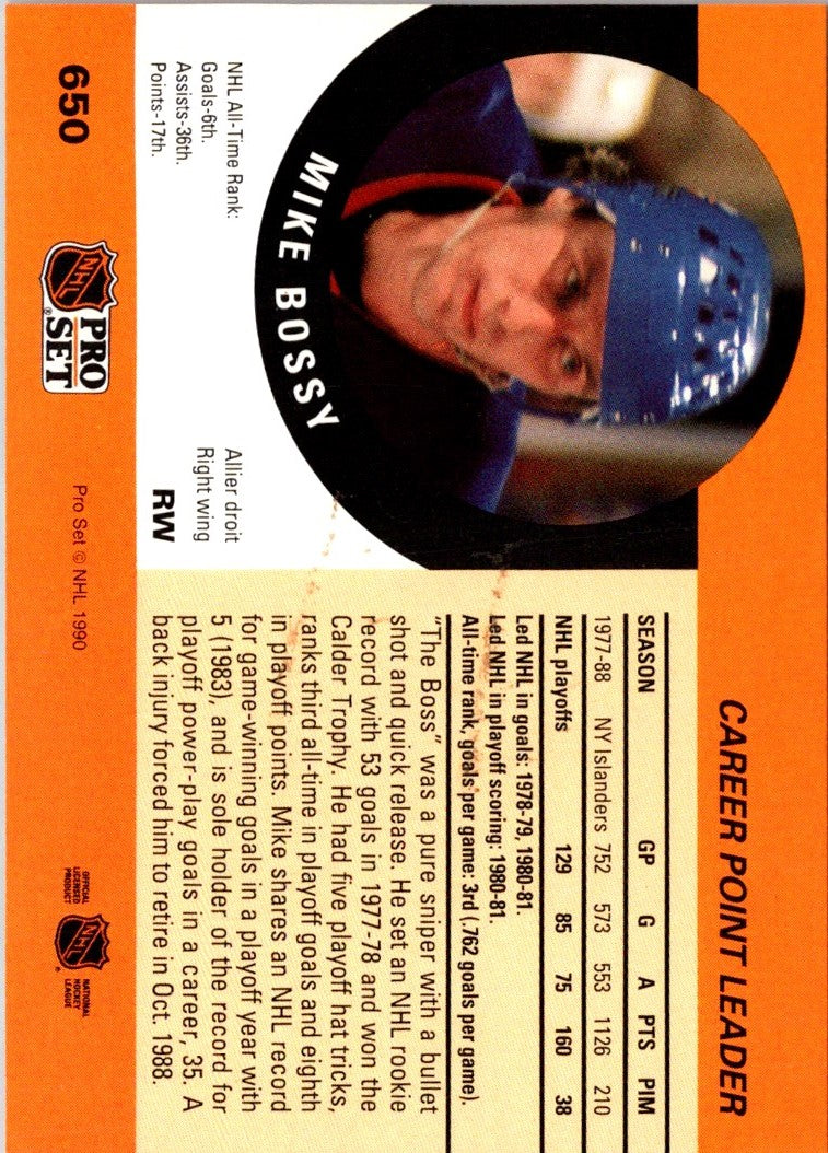 1990 Pro Set Mike Bossy