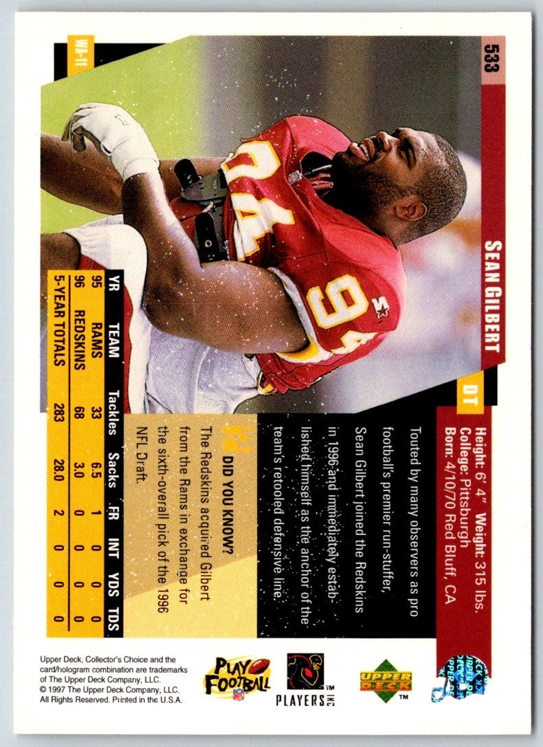 1997 Collector's Choice Sean Gilbert