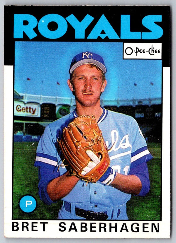 1986 O-Pee-Chee Bret Saberhagen #249