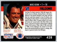 1992 Proset Mike Kenn #428