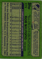 1982 Topps Rob Wilfong #379