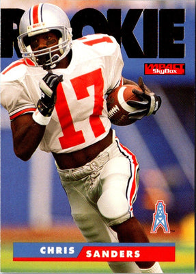 1995 SkyBox Impact Chris Sanders #194 Rookie