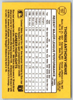 1987 Donruss Tom Henke #73